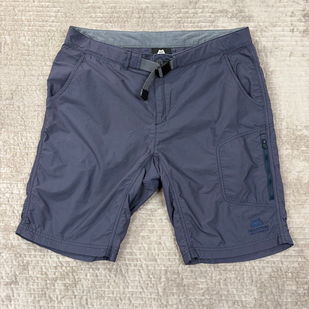 Mountain Equipment Approach Shorts 36 Grey Navy Hiking Trekking Belted Cargo